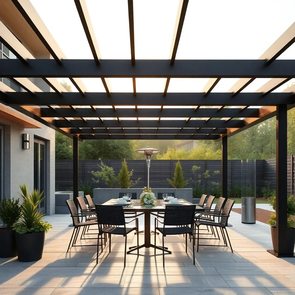 Modern Metal Pergola Styles