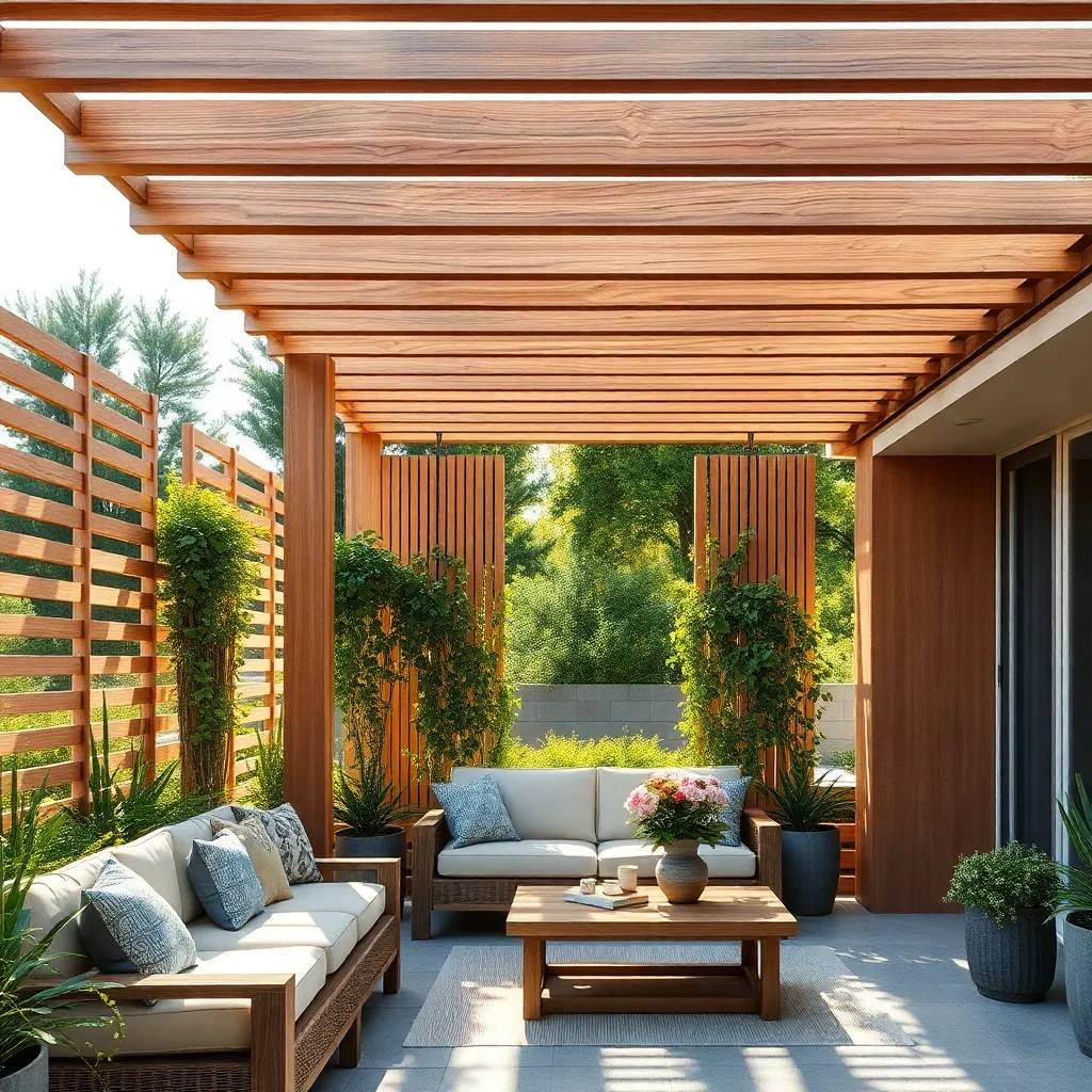 Privacy Screens for Pergolas