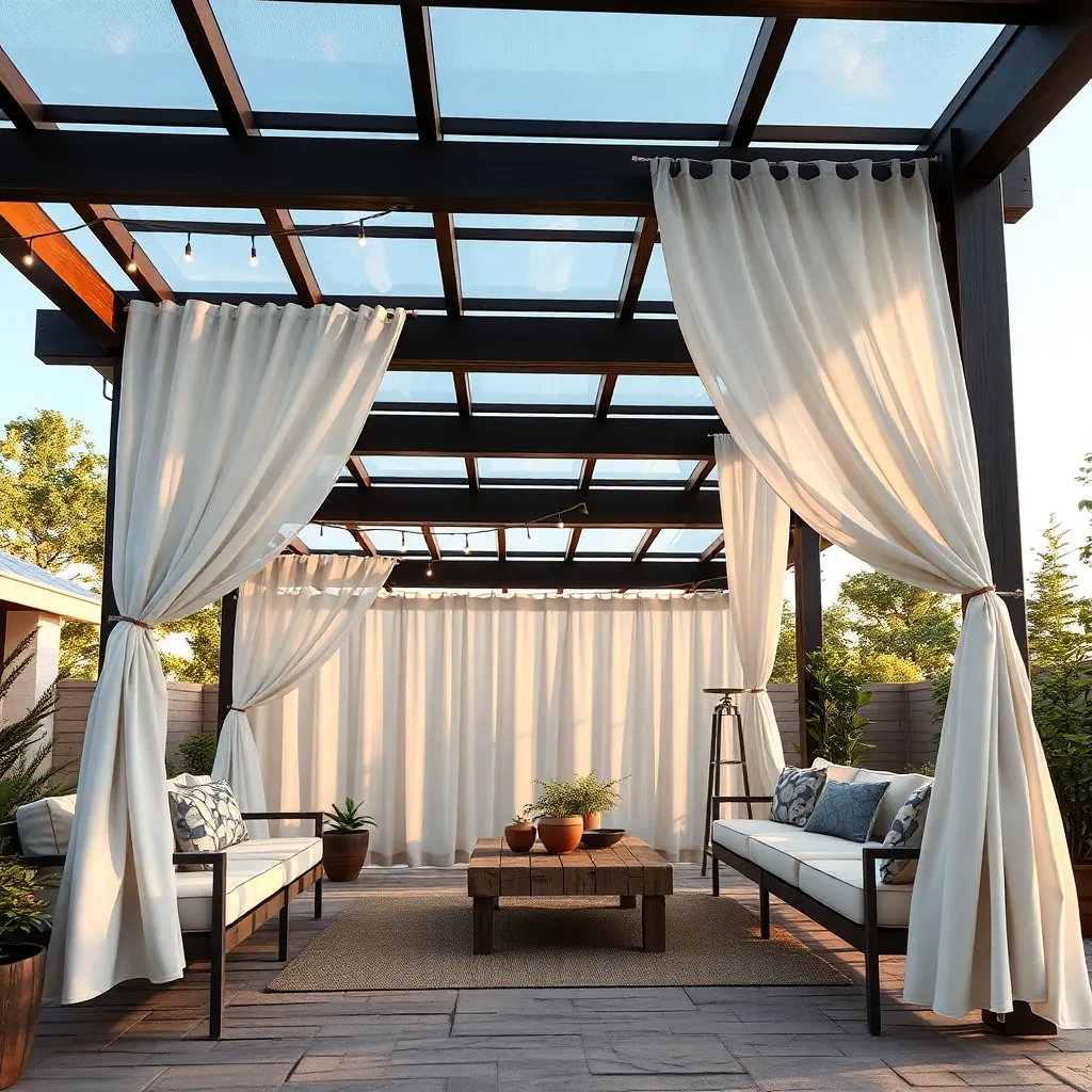 Add Outdoor Curtains for Privacy