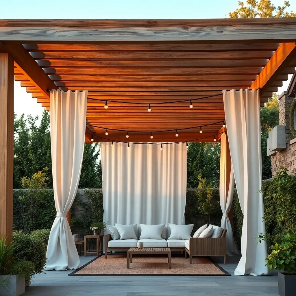 Add Outdoor Curtains for Privacy