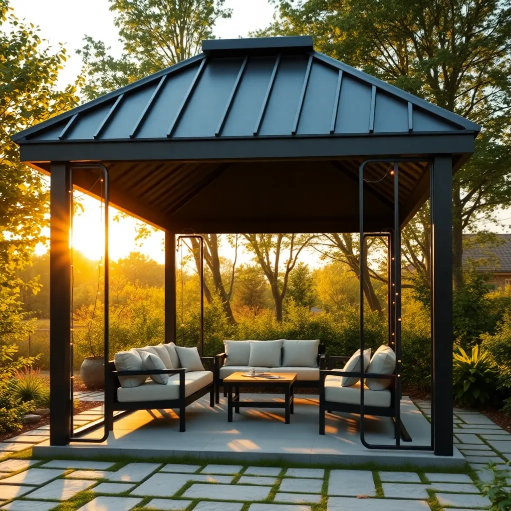 Building a Compact Metal Gazebo